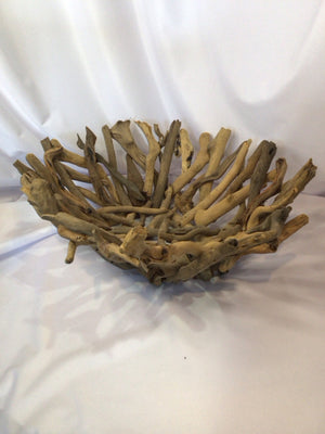 Creative Co-op Natural Drift Wood Bowl