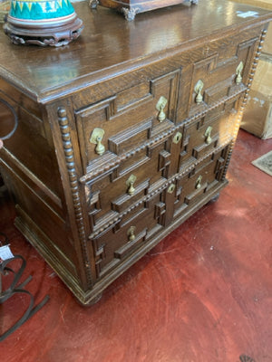 Moroccan Wood 3 Drawers Brown Dresser/Chest