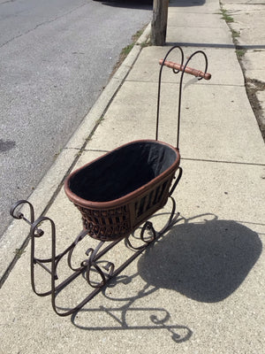 Vintage Wood/Metal Sleigh Holiday Item