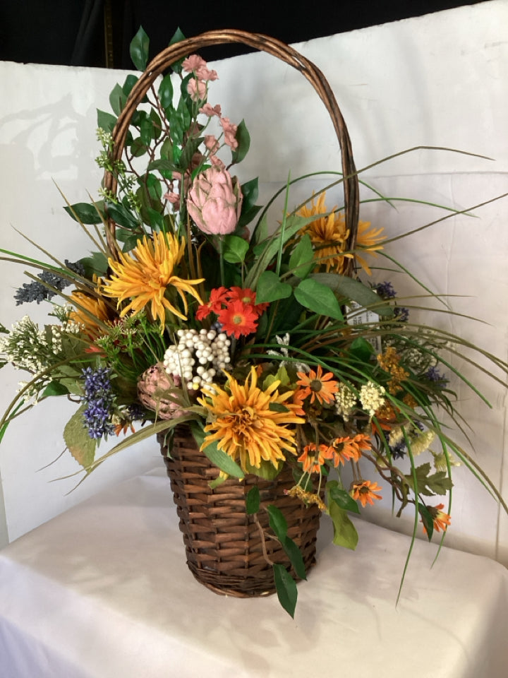 Flower Multi-Color Silk Centerpiece Holiday Item