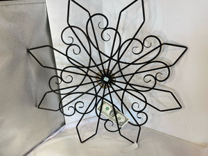 Black/Silver Metal Wall Hanging Art