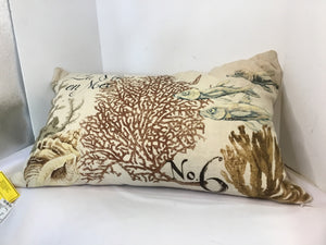 Pottery Barn Down Cotton Fish Pillow