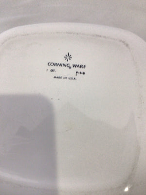 Corningware White/Blue Floral Baking Dish