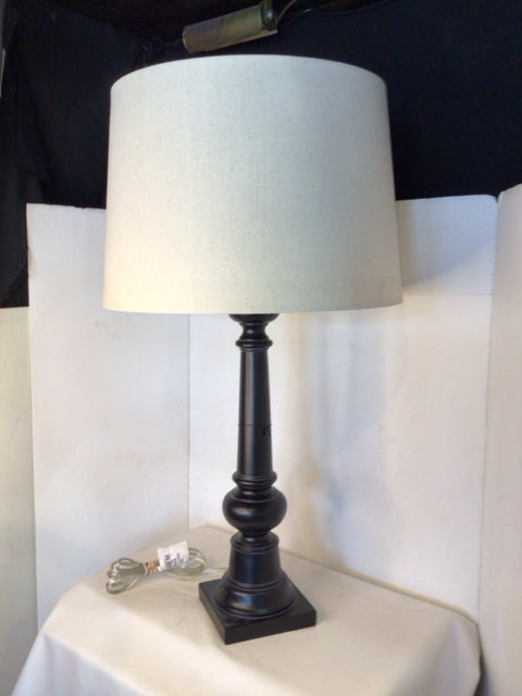 Black Wood Lamp