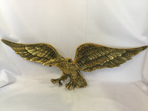 Metal Eagle Gold Wall Decoration