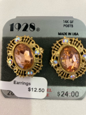 1928 Orange Earrings