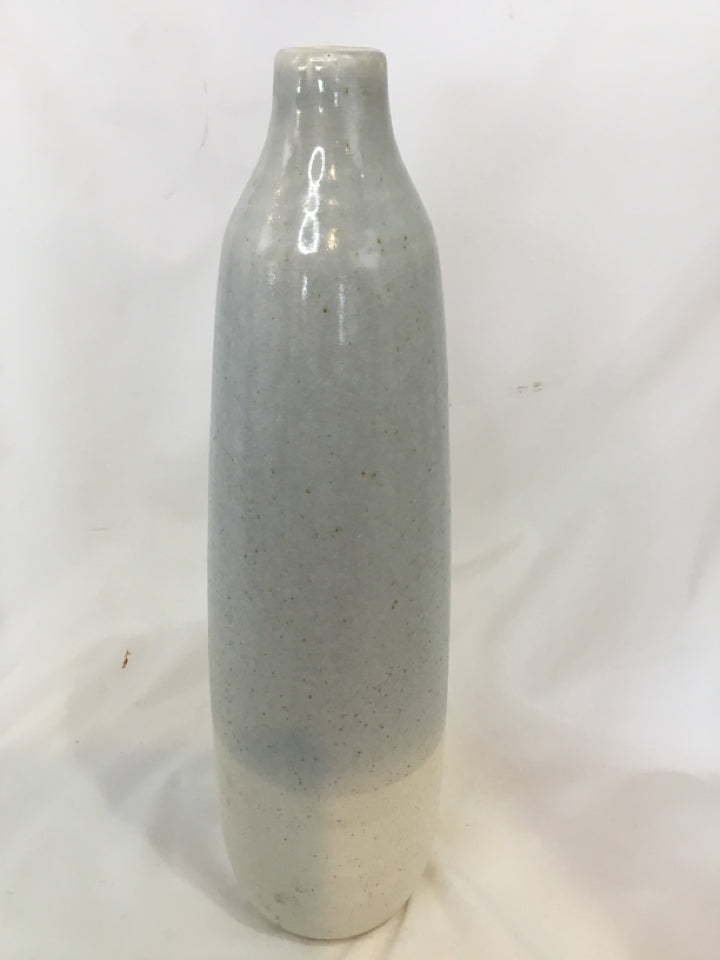 Gray/White Ceramic Vase