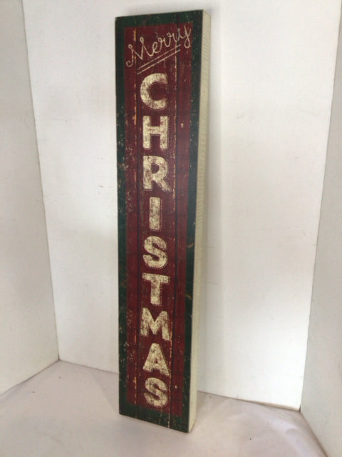 Primitives by Kathy Christmas Red/Green Sign Holiday Item