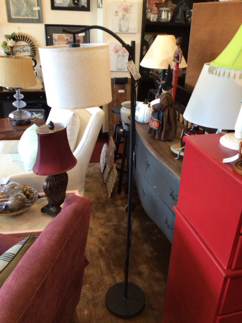 Floor Black Metal Lamp