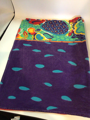 Vintage Bright Cotton Fruit Tablecloth