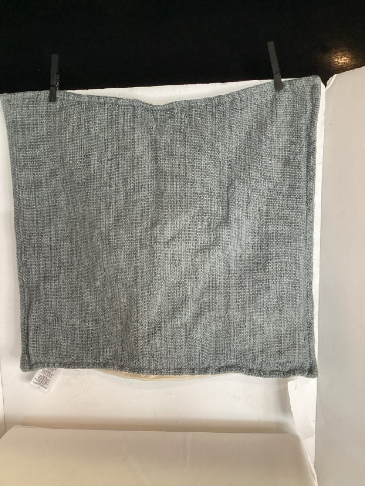 West Elm Gray Woven Pillow Cover