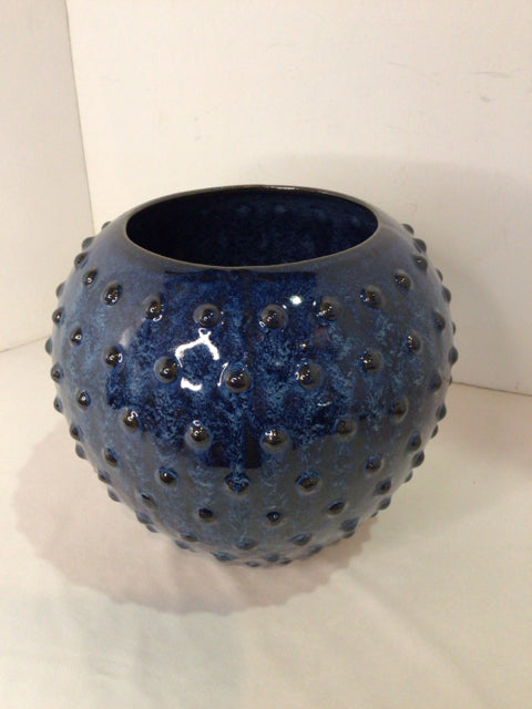 H & M Blue Ceramic Vase