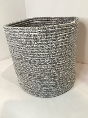 Gray/White Rope Basket