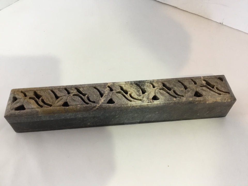 Gray Soapstone Incense Burner
