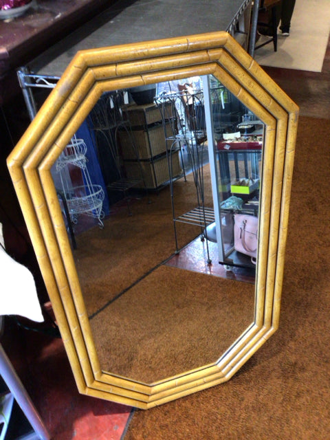 Brown Bamboo Mirror