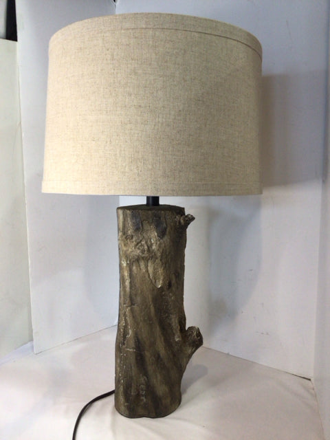 Brown Resin Log Lamp