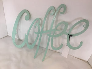 Metal Coffee Green Wall Decoration Art