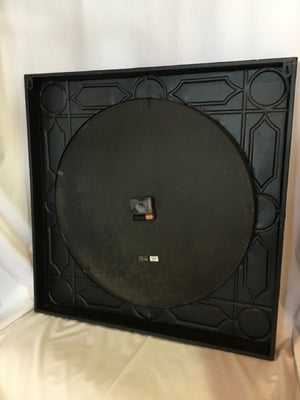 Wall Black Metal Clock