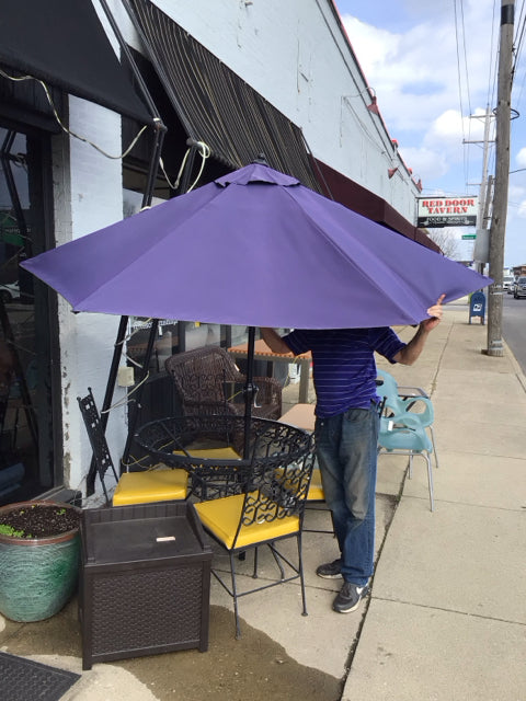 Navy Nylon Outdoor/Outside Umbrella