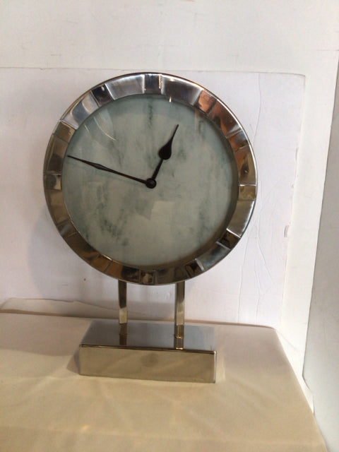 Silver Metal Clock