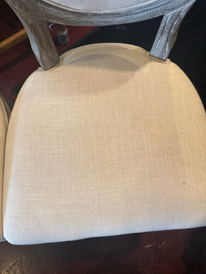 World Market Shield Back Pair Cream Chair