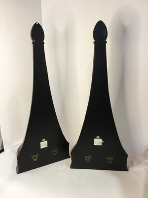 Sconce Black/Yellow Resin Wall Pair Shelf