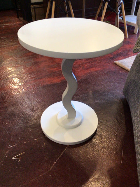 Pedestal Laminate White Table
