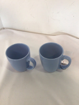 Cornell Pair Blue Ceramic Mug Set