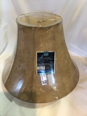 HOME Beige Faux Leather Lamp Shade