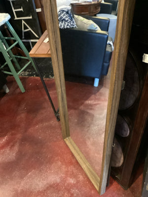 Brown Wood Floor Mirror