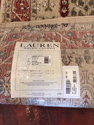 Ralph Lauren Runner Polypropelyne Red/Beige Rug
