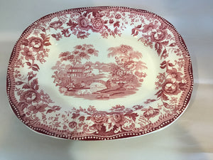 Royal Staffordshire White/Red China Plate