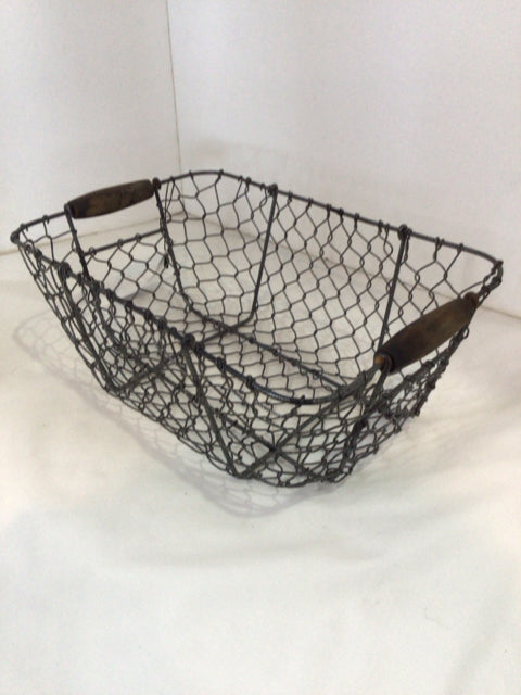 Gray Wire Basket