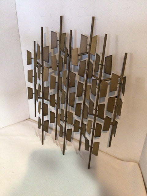 Abstract Brass Gold Wall Decoration Art