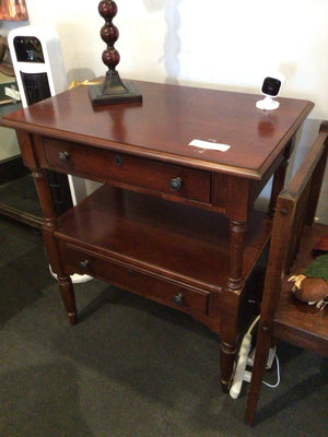 Tiered Wood Side/End Brown Table