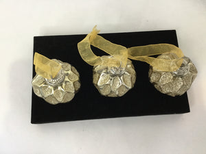 Cynthia Rowley Metallic Set of 3 Ornament