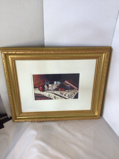 Still Life White/Multi Signed Framed Art
