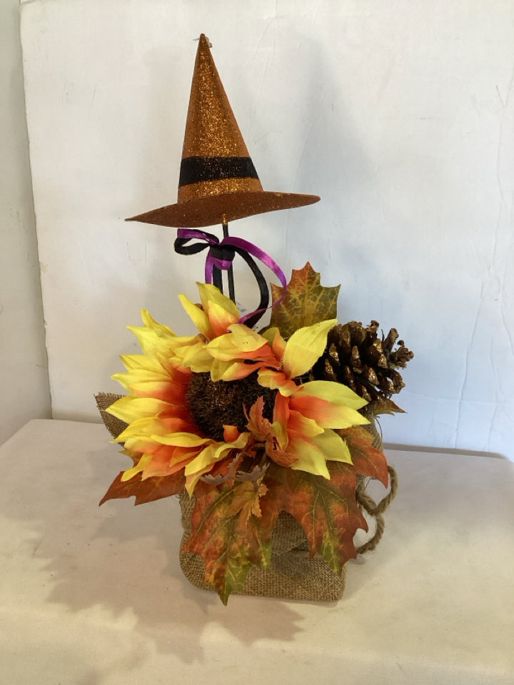 Faux Orange/Yellow Fall Floral Holiday Item