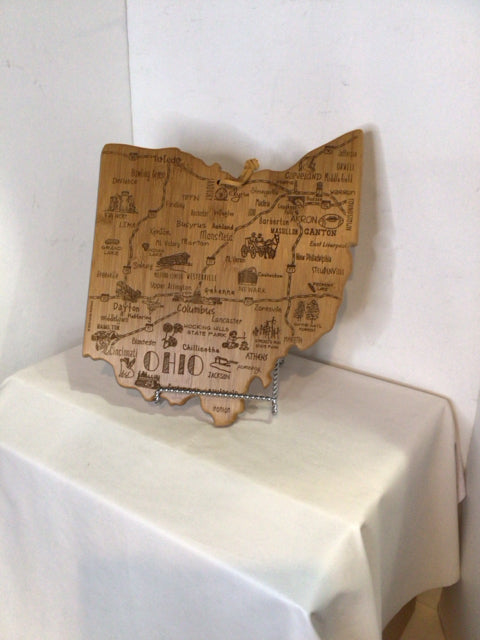Brown Bamboo Ohio Cutting Board