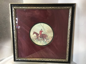 Print Burgundy Hunting Framed Art