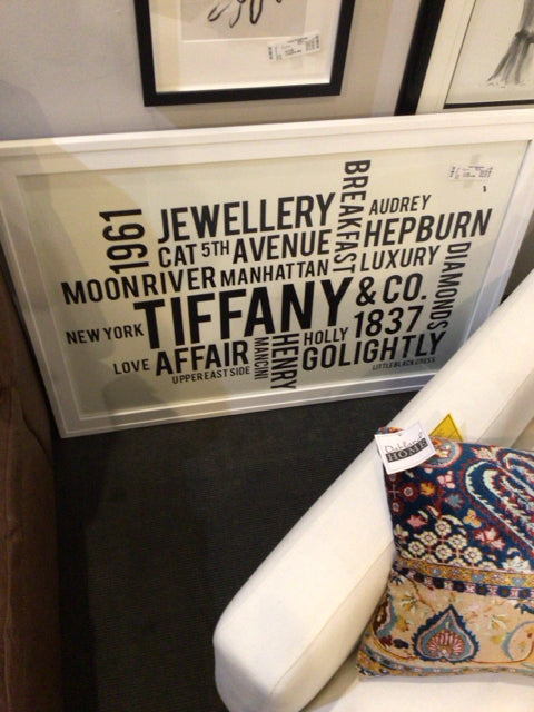Black/White Words Framed Art