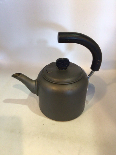 Gray Metal Tea Kettle