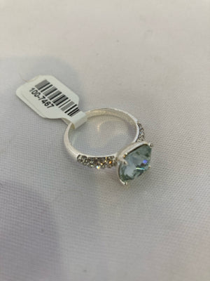 Blue Cubic Zirconia Ring