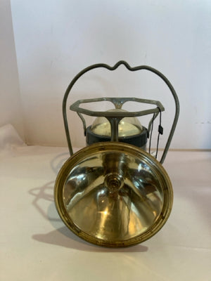 Vintage Silver Metal Railroad Lantern