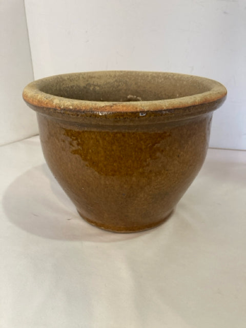 Outdoor/Outside Tan Ceramic Planter