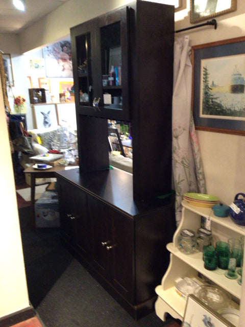 2 Piece Wood Black Bar