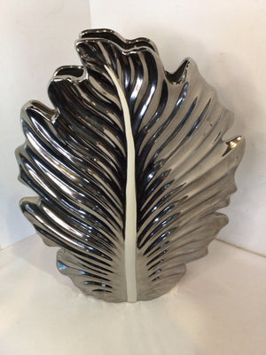 Silver Ceramic Vase