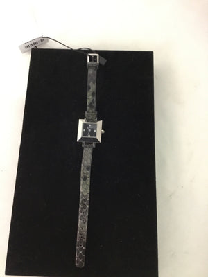 Coach Women Black/Silver Leather Watch