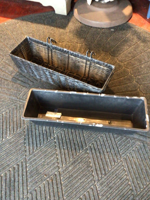 Black Wicker Window Planter