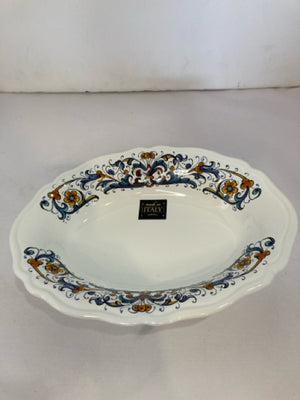 Italian White/Blue Bowl